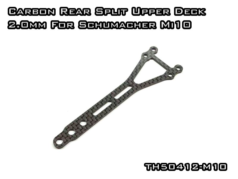 Carbon Graphite Rear Split Upper Deck 2.0mm For Schumacher Mi10