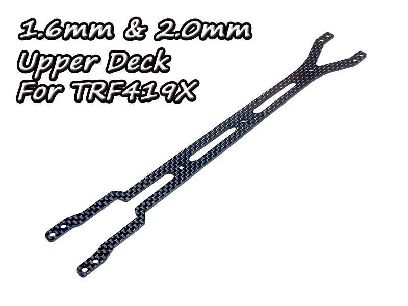 Carbon Graphite Upper Deck 1.6mm For Tamiya 419X