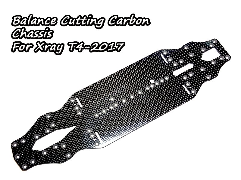 Carbon Graphite Chassis 2.0mm For Xray T4-17