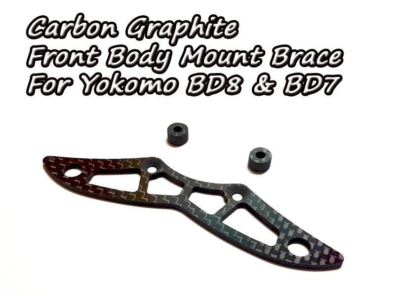 Carbon Graphite Front Body Mount Brace For Yokomo BD8  BD7