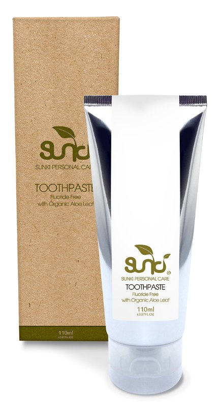 Sunki Fluoride Free Toothpaste with Organic Aloe Leaf 110g Sunki Fluoride Free Toothpaste with Organic Aloe Leaf 110g