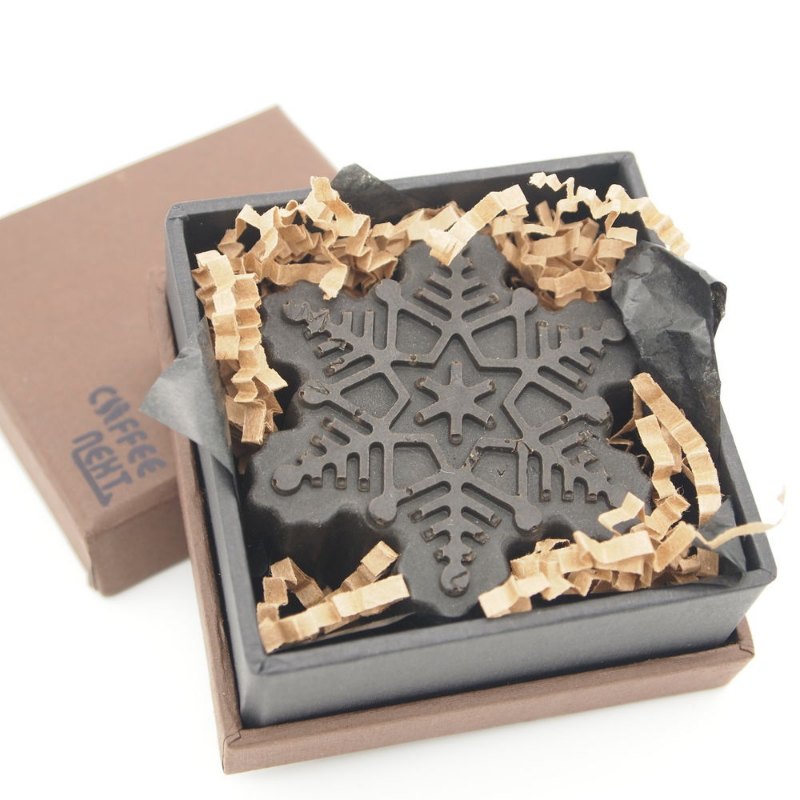 Coffee NEXT Snowflake in Coffee Soap (90g) Coffee NEXT Snowflake in Coffee Soap (90g)