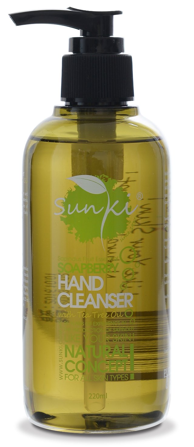 S8718 Sunki Soapberry Hand Cleanser with Tea Tree Oil 220ml S8718 Sunki Soapberry Hand Cleanser with Tea Tree Oil 220ml