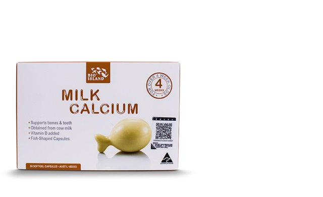 BIO ISLAND MILK CALCIUM Bio Island 嬰幼兒液體乳鈣軟膠囊30粒.