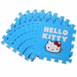 MEITOKU 明德地墊 - 藍色Hello Kitty - 30X30CM