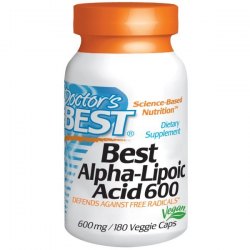 Doctor's Best Alpha-Lipoic Acid 600 ( 600 mg - 180 Vegetarian Capsules)