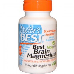Doctor's Best, Best Brain Magnesium (75 mg, 60 Veggie Caps)