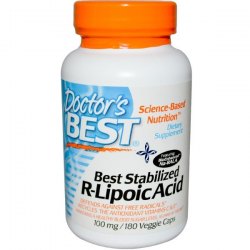 Doctor's Best, Best Stabilized R-Lipoic Acid  (100 mg, 180 Veggie Caps)
