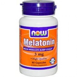 NOW Foods Melatonin 3 mg  60 Capsules