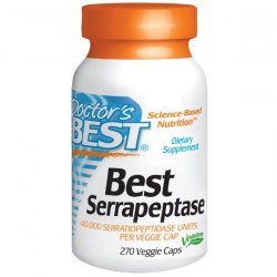 Doctor's Best Serrapeptase  ( 40000 Units - 270 Vegetarian Capsules)
