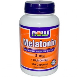 NOW Foods Melatonin 3 mg  180 Capsules