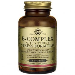 Solgar B-Complex with Vitamin C Stress Formula 100 Tablets