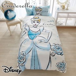 日本 迪士尼 公主 單人床單系列 —套三件 Disney Princess 仙履奇緣 灰姑娘 Cinderlla