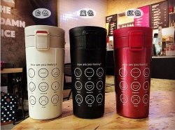 韓版創意不銹鋼真空保溫咖啡杯