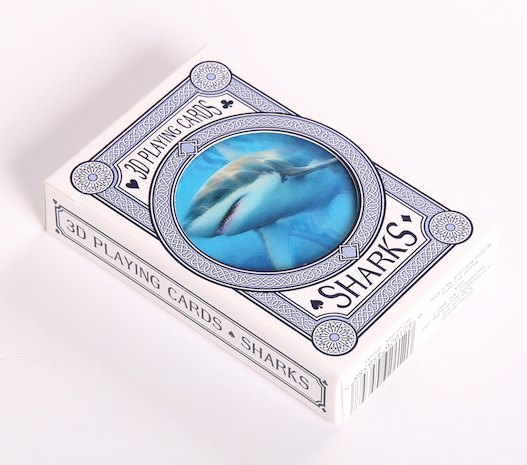 立體光柵扑克牌 Lenticular Playing Cards --- Sharks 鯊魚系列