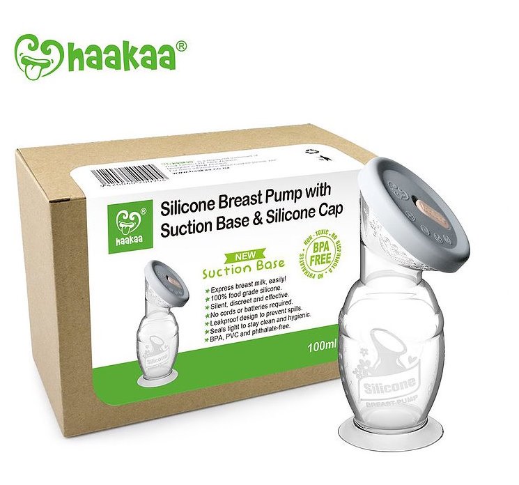 紐西蘭 Haakaa 100ml 真空吸乳集乳器 配 2合1矽膠防塵防漏蓋 紐西蘭 Haakaa 100ml 真空吸乳集乳器 配 2合1矽膠防塵防漏蓋