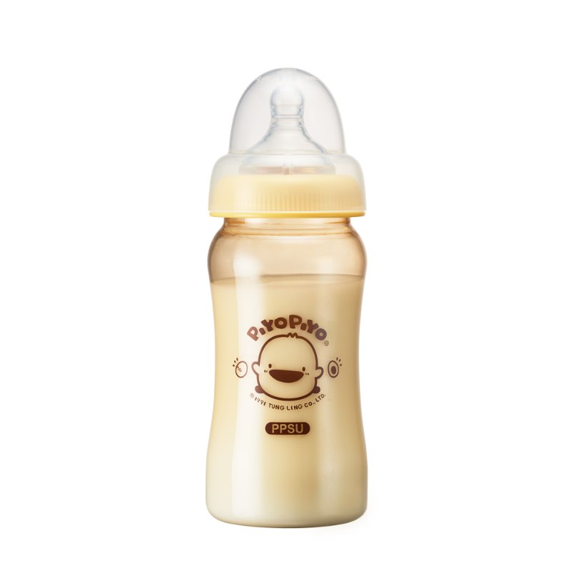 PiyoPiyo黃色小鴨 媽咪乳感寬口徑防脹氣奶瓶(360ml) PiyoPiyo黃色小鴨 媽咪乳感寬口徑防脹氣奶瓶(360ml)