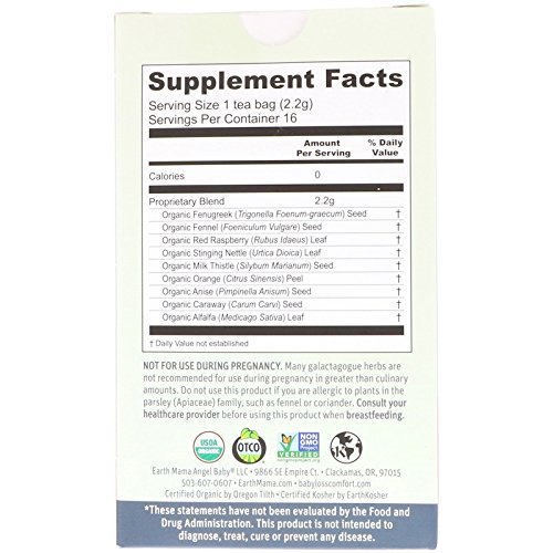 Organic Earth Mama Tea 有機香草催乳茶包一盒 Organic Earth Mama Tea 有機香草催乳茶包一盒