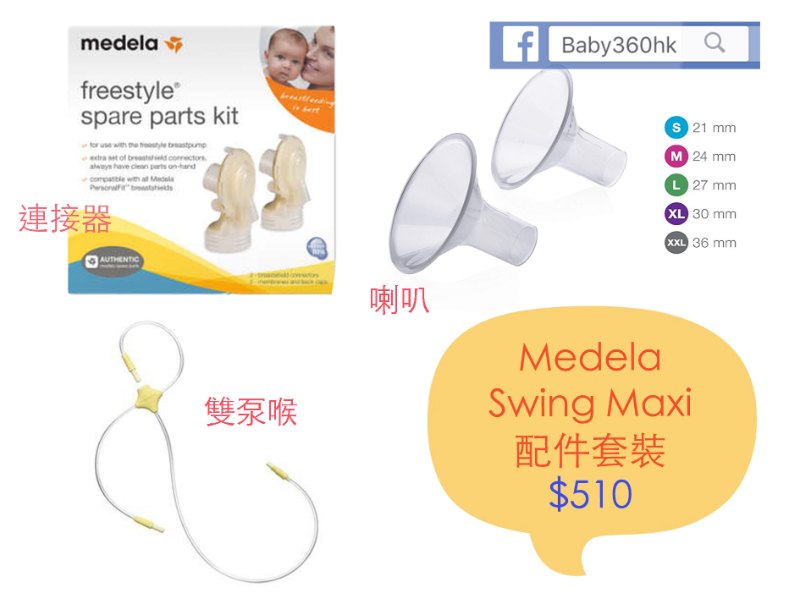 Medela Swing Maxi 配件套裝 Medela Swing Maxi 配件套裝
