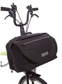 2018　Brompton 英國 摺合單車小布專用前置物袋/小郵差包 S-Bag 含支架、背包套特價：$998(不含豬鼻）