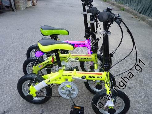 2019 SOLAR 120 12寸 兒童單車 摺合單車 綠色/黃色/粉紅/黑/白 /紫(門市/現貨)