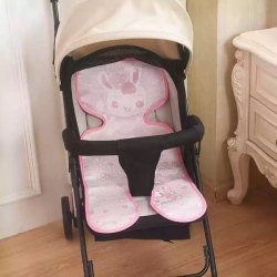  嬰兒車涼蓆粉紅色 