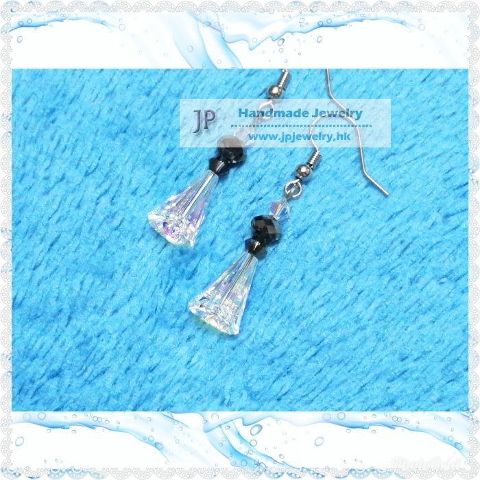 ※自家設計※施華洛吊鐘形水晶耳環 *包送【順豐站】自取* (型號:JP-E-0001) ※自家設計※施華洛吊鐘形水晶耳環 *包送【順豐站】自取* (型號:JP-E-0001)