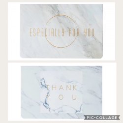 ESPECIALLY FOR YOU / THANK YOU MARBLE CARD