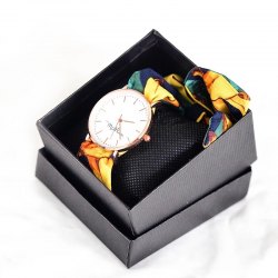 Stylish Calla Colorful Ribbon Watch Gift Box