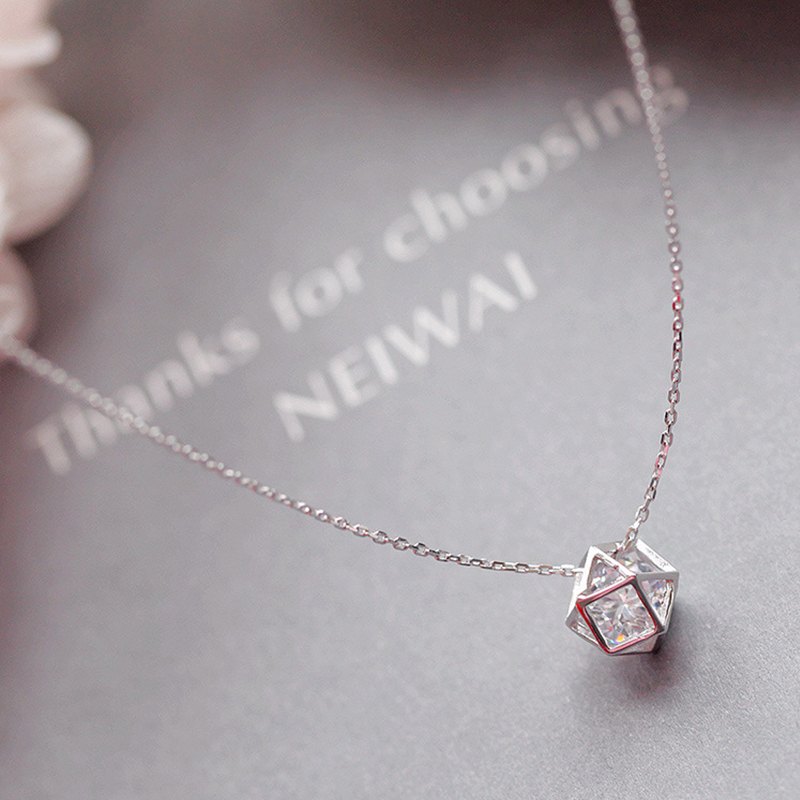 Siver 925 Zircon Necklace 1C1S Siver 925 Zircon Necklace 1C1S