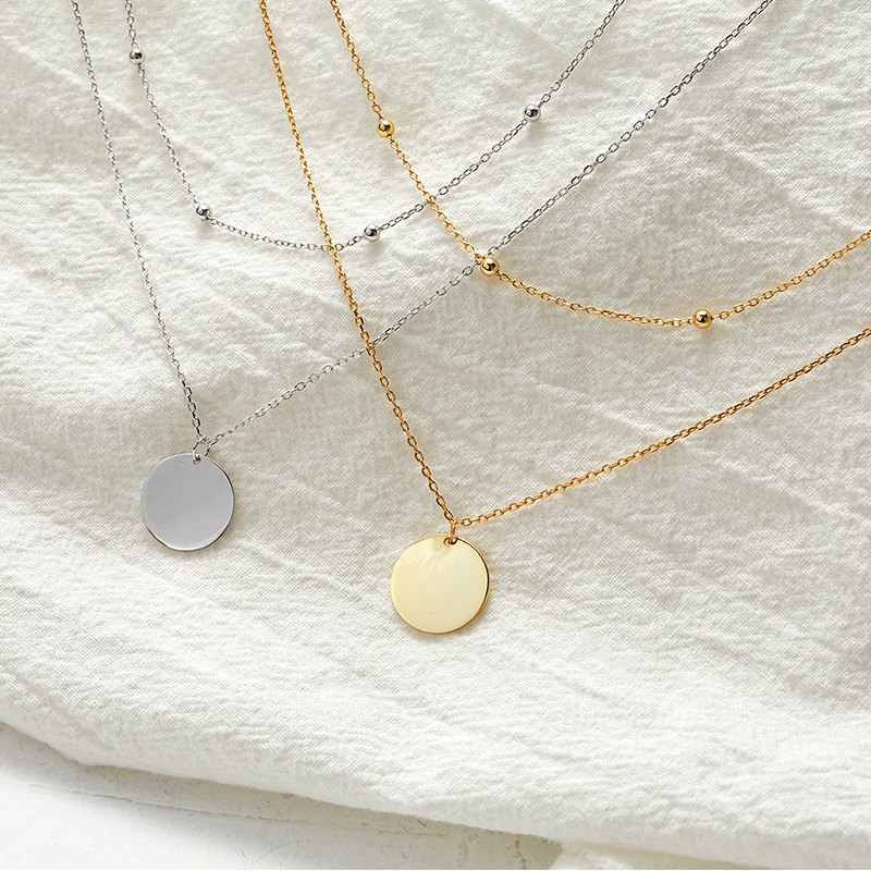 S925 Zircon Necklace 2C1S S925 Zircon Necklace 2C1S