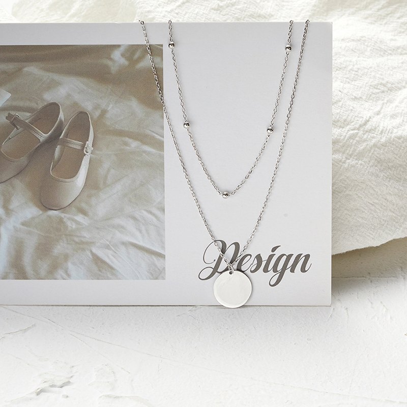S925 Zircon Necklace 2C1S S925 Zircon Necklace 2C1S