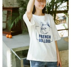 SB72_Y9v478_French Bulldog T-Shirts (2色)
