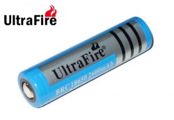 UltraFire 18650 2600mAh 3.7V 帶保護 充電池