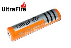 UltraFire 17670 1800mAh 3.7V Protected Button Top Cell Rechargeable Battery