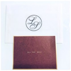 ALL THE BEST - SIMPLY RED WINE GREETING CARD ENVELOPE SET