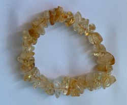 天然黃水晶寶石手錬