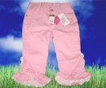 日本 JUMPING KIDS 粉紅色女童褲