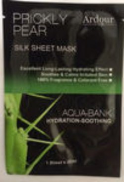 Ardour - Prickly Pear Aqua-Bank Hydration-Soothing 仙人掌膠原水潤蠶絲面膜纸 5pcs (Silk Sheet Mask)