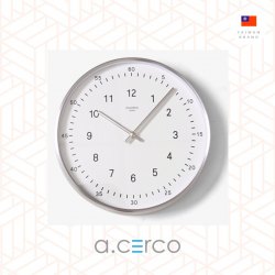 a.cerco TwoTone wall clock white