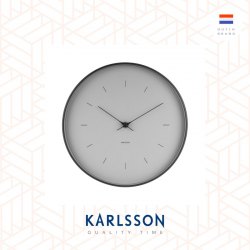 Karlsson wall clock 27.5cm Butterfly Hands grey