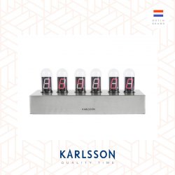 Karlsson, Table clock Cathode brushed steel base