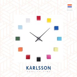 Karlsson 48cm Wall clock DIY Cubic multi colour