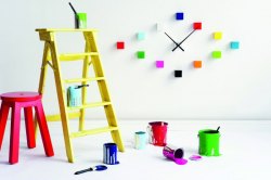 Karlsson 48cm Wall clock DIY Cubic multi colour