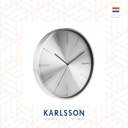 Karlsson, Wall clock 40cm Distinct steel brushed