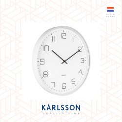 Karlsson, Wall clock Lofty matt white, design by Design Armando Breeveld