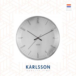 Karlsson, Wall clock Dragonfly aluminum, Dome glass, Design by Boxtel Buijs
