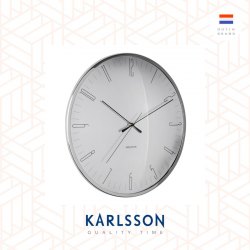 Karlsson, Wall clock Dragonfly aluminum, Dome glass, Design by Boxtel Buijs