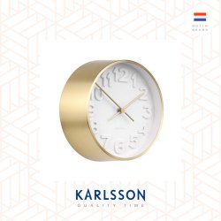 Karlsson, Wall clock Stout steel gold plated