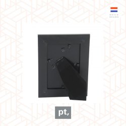 pt, Photo frame New Antique pinewood black small